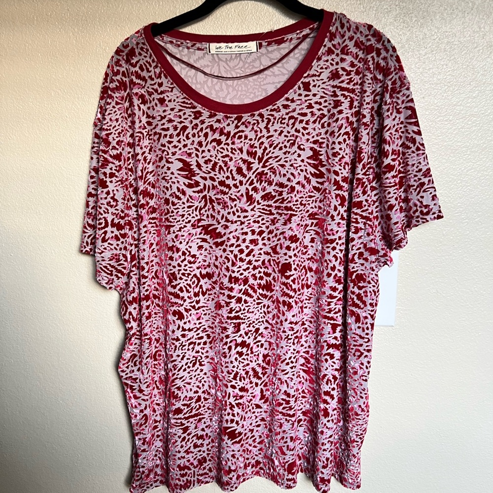 We the free burnout tee velvet